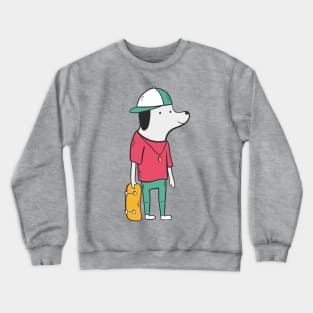 Skater Dog Crewneck Sweatshirt
